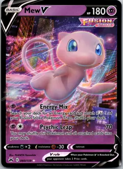 Mew V 060/159 - Crown Zenith Pokemon TCG NM - Image 1