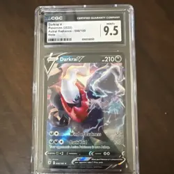 Pokemon Darkrai V Astral Radiance 098/189 Holo Rare CGC 9.5 Mint + - Image 1
