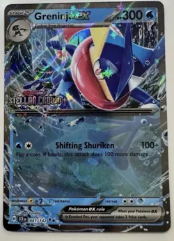 Greninja ex (Stellar Crown Stamped) Double Rare Pokemon Promo 041/142 NM - Image 1