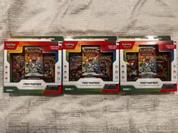 Pokemon First Partner Series 1 Illustration Collection Box LOT OF 3 - Image 1