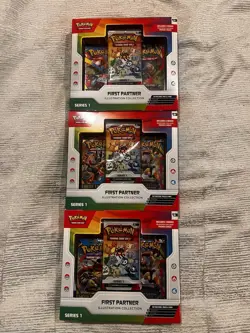 Pokemon First Partner Series 1 Illustration Collection Box LOT OF 3 - Image 2