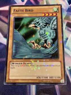Yu-Gi-Oh! TCG Faith Bird SP13-EN039 Starfoil Rare Unlimited NM/M - Image 1