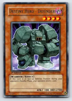 Yu-Gi-Oh! TCG Destiny Hero - Defender 1st Edition DP05-EN006 - Image 1