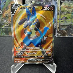 Lucario V SWSH213 SWSH: Sword & Shield Promo Cards Holo - Image 1