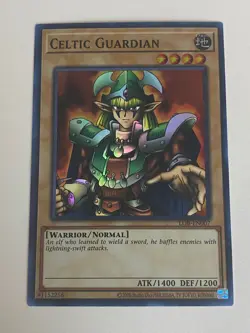 Yugioh - Celtic Guardian - LOB - Super Rare - 25th NM - Free Holographic Card - Image 1