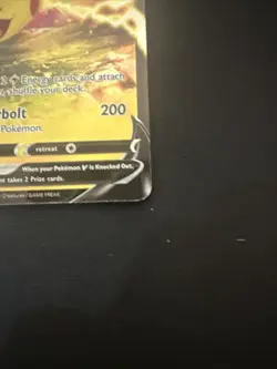 Pokemon Card Pikachu V Thunderbolt 200 HP 190 Basic - Image 2
