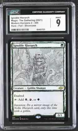 IGNOBLE HIERARCH Modern Horizons 2 Showcase Foil Rare CGC 9 MTG [Nostalgium] - Image 1
