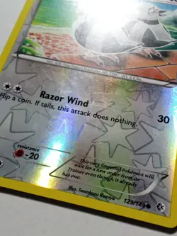 REVERSE HOLO Pidove 123/149 LP - Boundaries Crossed Pokemon Card Tomokazu Komiya - Image 2