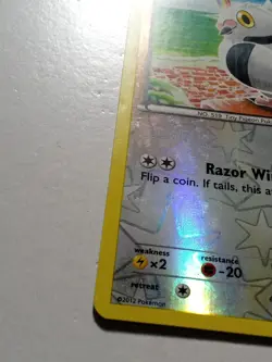 REVERSE HOLO Pidove 123/149 LP - Boundaries Crossed Pokemon Card Tomokazu Komiya - Image 3