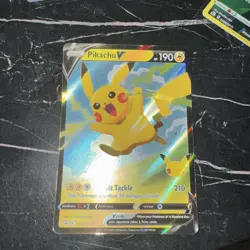 Pikachu V SWSH143 Holo SWSH: Sword & Shield Promo Cards NM - Image 1