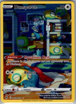 Dunsparce GG23/GG70 Crown Zenith: Galarian Gallery - Pokemon Card - NM - Image 1
