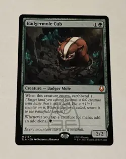 MTG Badgermole Cub - Avatar: The Last Airbender LP - Image 1