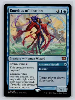 Emeritus of Ideation 45 Secrets of Strixhaven Magic: The Gathering Foil NM - Image 1