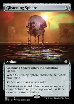 1x Glistening Sphere - Extended Art Light Play MTG Magic - Kid Icarus - - Image 1