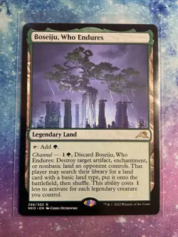 MTG - Boseiju, Who Endures 266/302 Regular Rare Kamigawa Neon Dynasty Near Mint - Image 1