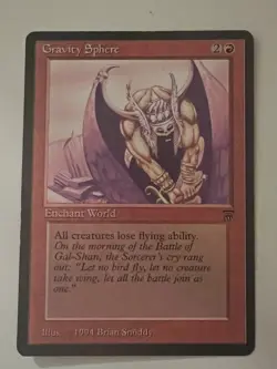 Magic the Gathering MTG Legends Gravity Sphere NM- (slight warp) (Beta Bob) - Image 1