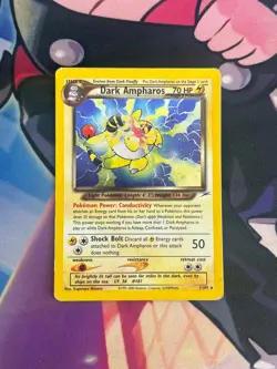 Dark Ampharos 1/105 Holo Rare Neo Destiny Pokemon MP Card - Image 1