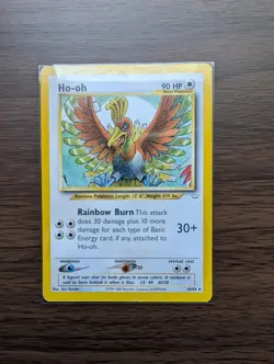 HO-OH 18/64 Neo Revelation RARE non-holo Unlimited Pokemon TCG card NM+ CLEAN! - Image 1