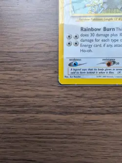 HO-OH 18/64 Neo Revelation RARE non-holo Unlimited Pokemon TCG card NM+ CLEAN! - Image 4