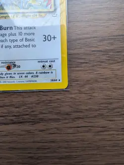 HO-OH 18/64 Neo Revelation RARE non-holo Unlimited Pokemon TCG card NM+ CLEAN! - Image 5