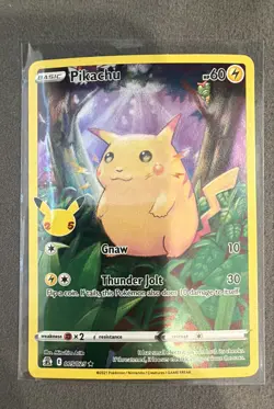 Pikachu 005/025 Celebrations Holo Rare M/NM Pokemon - Image 1
