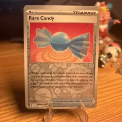 ERROR MISCUT Pokemon Rare Candy #191/198 English Scarlet & Violet Reverse Holo - Image 1