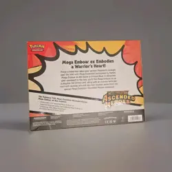 Pokemon Mega Evolution Ascended Heroes Mega Emboar EX Box - UK - Image 2