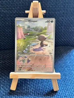 2025 Pokemon Paldean Wooper #102/094 Illustration Rare Phantasmal Flames NM - Image 1