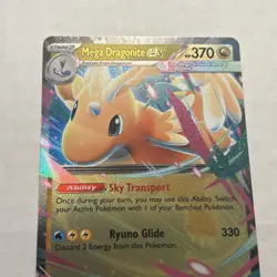 Pokemon TCG Mega Dragonite EX 152 Ascended Heros Half Art Secret Rare - Image 2