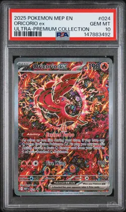 2025 POKEMON MEP PROMO ULTRA-PREMIUM COLLECTION #024 ORICORIO EX PSA 10 - Image 1