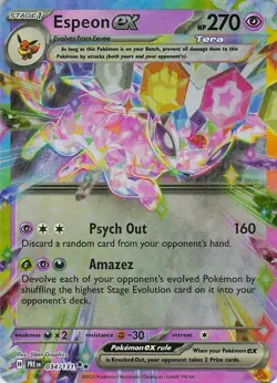 Espeon ex - 034/131 Holo Double Rare SV: Prismatic Evolutions Pokemon NM - Image 1