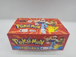 1999 Topps Merlin Pokemon Box, 100 Sticker Packs, 600 Stickers Total Vintage - Image 1