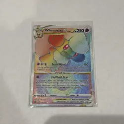 WHIMSICOTT VSTAR 2022 Pokemon Brilliant Stars RAINBOW ULTRA RARE 175/172 POKEMON - Image 1