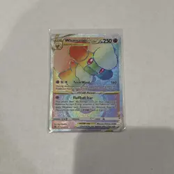 WHIMSICOTT VSTAR 2022 Pokemon Brilliant Stars RAINBOW ULTRA RARE 175/172 POKEMON - Image 2