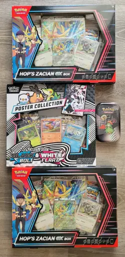 Lot of 4- Mixed Pokemon Boxes - Black Bolt & White Flare + Journey Together - Image 1