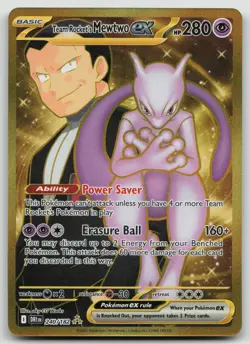 Pokemon Team Rocket's Mewtwo EX 240/182 Sv10 Destined Rivals 280 Holo - Image 1
