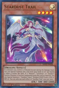 x1 Stardust Trail - MP22-EN120 - Ultra Rare - 1st Edition Yu-Gi-Oh! M/NM - Image 1