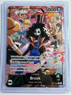Brook - Alternate Art Leader - OP15-022 Adventure on Kami's Island One Piece - Image 1