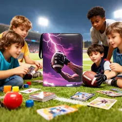 400 Pockets Football Card Binder with Sleeves, Football Trading Cards Binder ... - Image 2