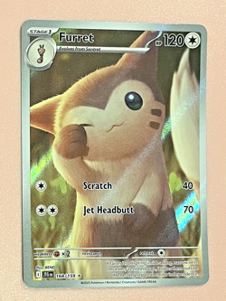 Furret - 168/159 - SV09: Journey Together - Full Art Holo Pokemon Card - Image 1