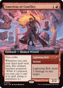 EN - Foil - Emeritus of Conflict (Extended Art) - 332 - SOS - NM - Image 1