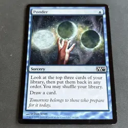 Ponder - Core Set 2010 - Magic the Gathering - MTG - M10 Free Shipping - Image 1