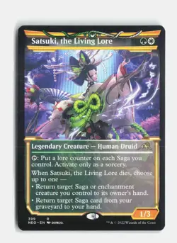 Satsuki, the Living Lore (Showcase) 399 Kamigawa: Neon Dynasty MTG NM - Image 1