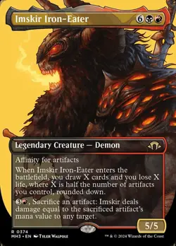 MTG Imskir Iron-Eater - Foil - Borderless, Modern Horizons 3, Lightly Played, En - Image 1