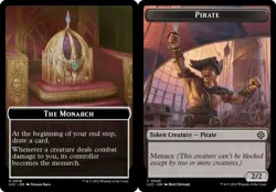 MTG Lost Caverns of Ixalan Commander - The Monarch & Pirate 2/2 [Token] - Image 1