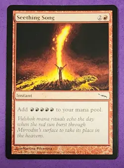 MTG Magic The Gathering - Seething Song - Mirrodin NM - Image 1