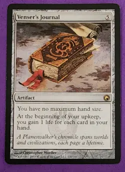 MTG Magic The Gathering - Venser's Journal - Scars of Mirrodin LP (Light Play) - Image 1
