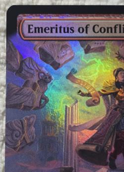 Emeritus of Conflict ** FOIL EXTENDED ART ** #332 - Secrets of Strixhaven MTG - Image 2