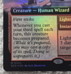 Emeritus of Conflict ** FOIL EXTENDED ART ** #332 - Secrets of Strixhaven MTG - Image 5