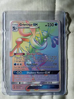 Pokemon Greninja GX 133/131 Forbidden Light Rainbow Hyper Rare - Image 1